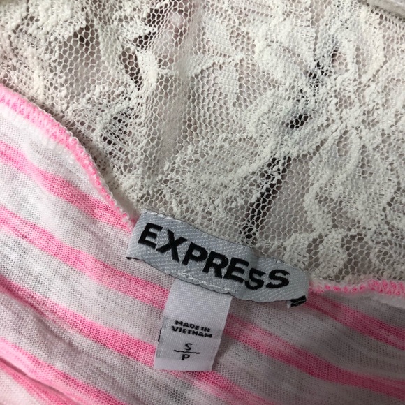 EXPRESS Women’s Striped Shirt SMALL - Picture 4 of 7